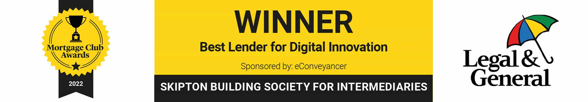 Best Lender for Digital Innovation - Mortgage Club Awards 2022