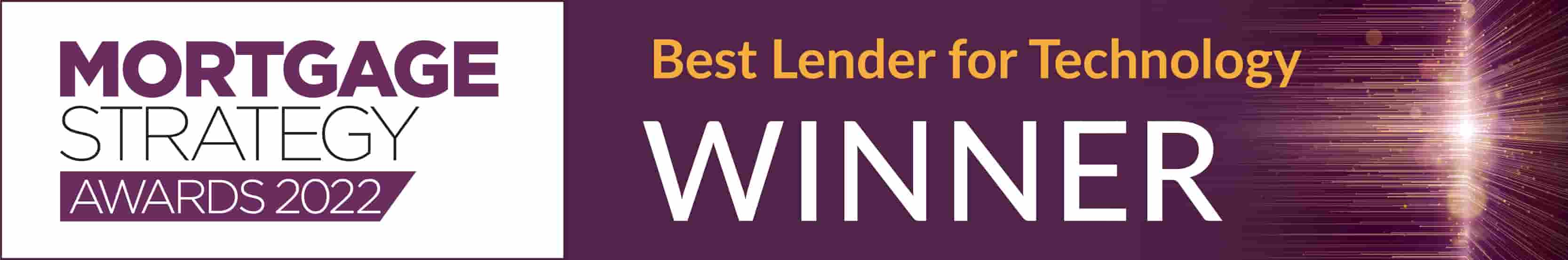 Mortgage Strategy Awards 2022 winner Best Technology for Lenders award-badge